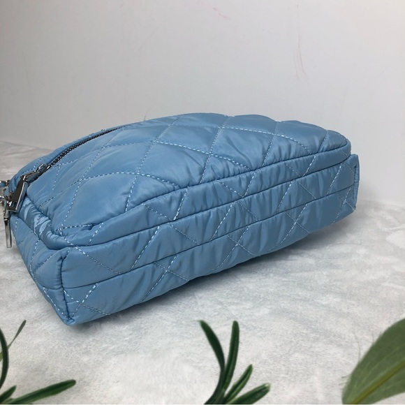 INC International Concepts Margeauxx Quilted Crossbody Bag, Light Blue, NWT - Picture 5 of 8